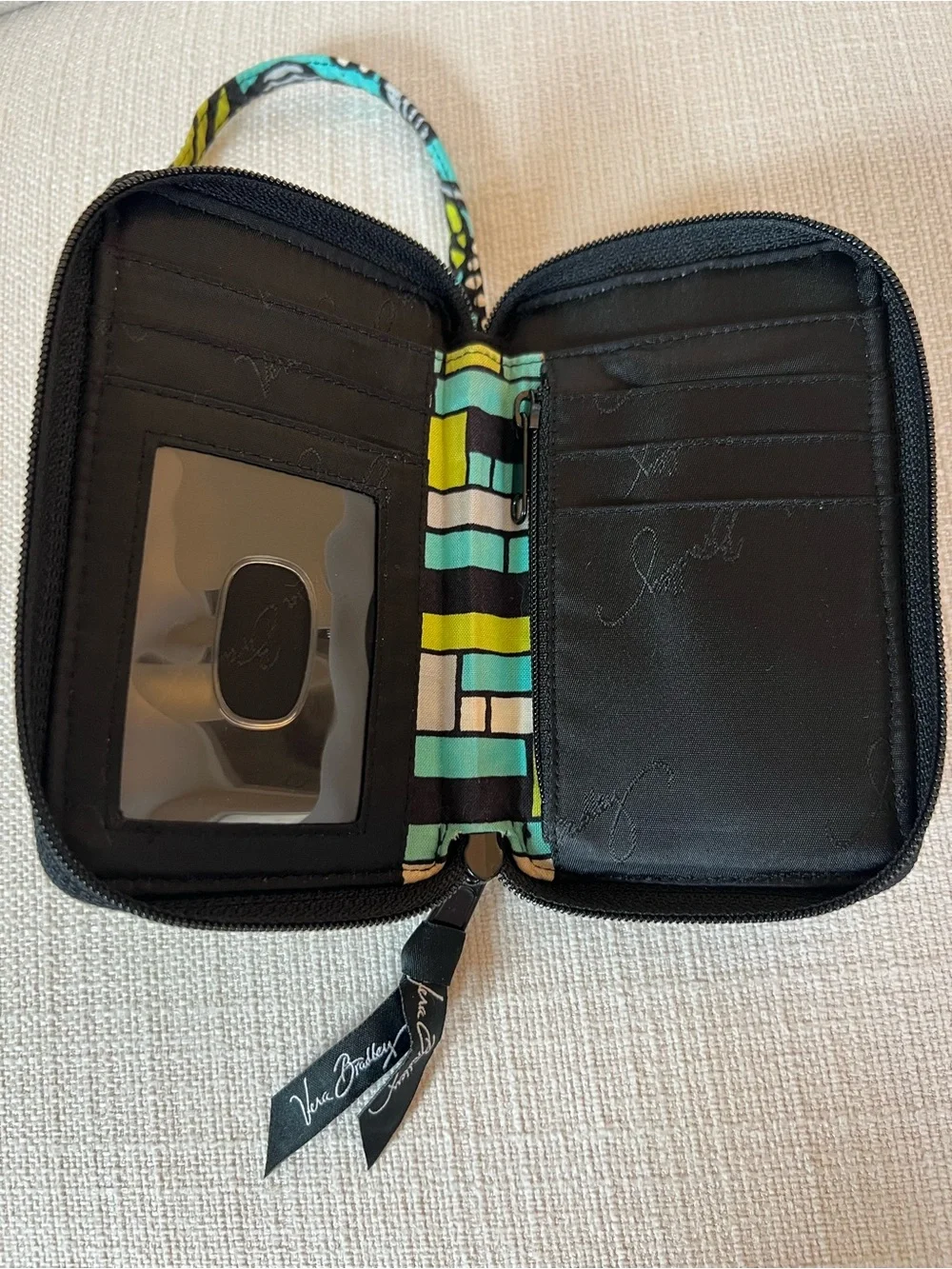 Vera Bradley Island Blooms Quilted Wristlet